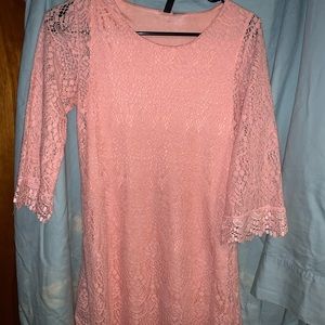 Pink Lace Dress